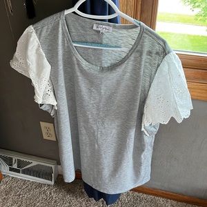 Polagram flutter sleeve shirt 3xl